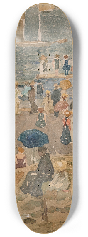 Maurice Prendergast - Beach Scene, North Shore 8.25 inch art skate deck