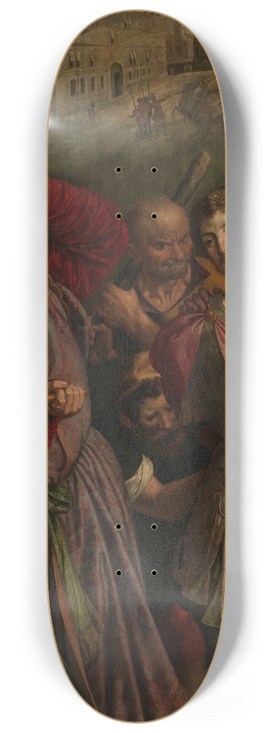 Ambrosius Francken I - Sebastian of Rome Being Captured by Diocletian 8.25 inch art skate deck Ambrosius Francken I - Sebastian of Rome Being Captured by Diocletian 8.25 inch art skate deck
