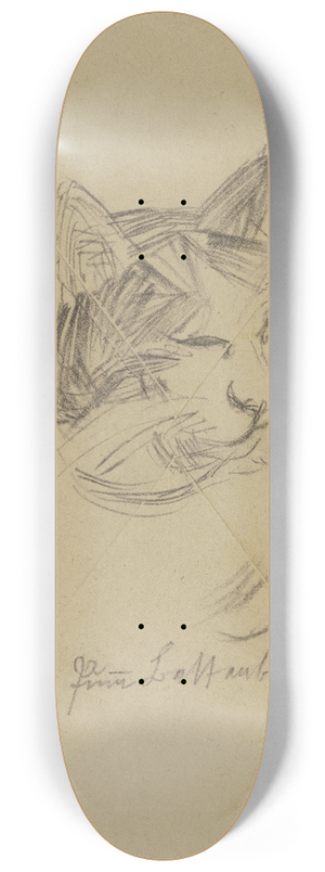 Max Beckmann - A cats head 8.25 inch art skate deck