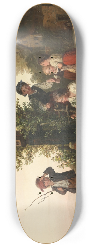 Johann Georg Meyer von Bremen - Das Blindekuhspiel 8.25 inch art skate deck