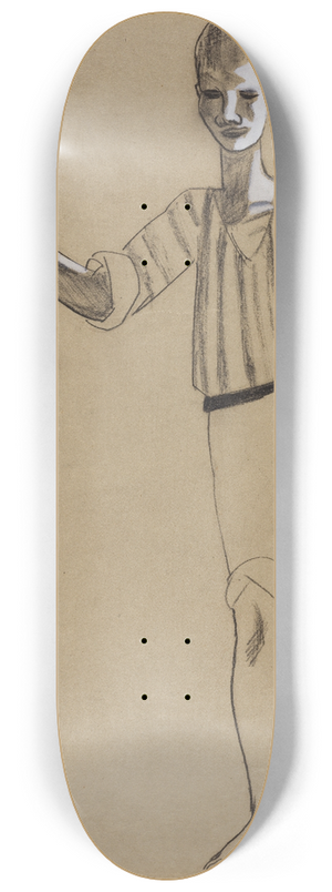 Max Beckmann - Boy with Lobster 8.25 inch art skate deck