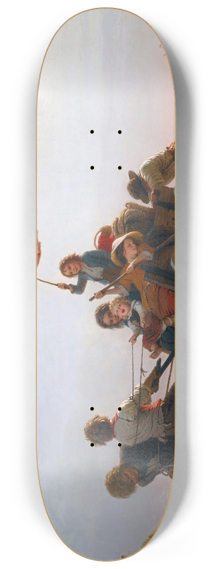 Johann Georg Meyer von Bremen - Frhliche morgenfahrt(the return from fishing) 8.25 inch art skate deck