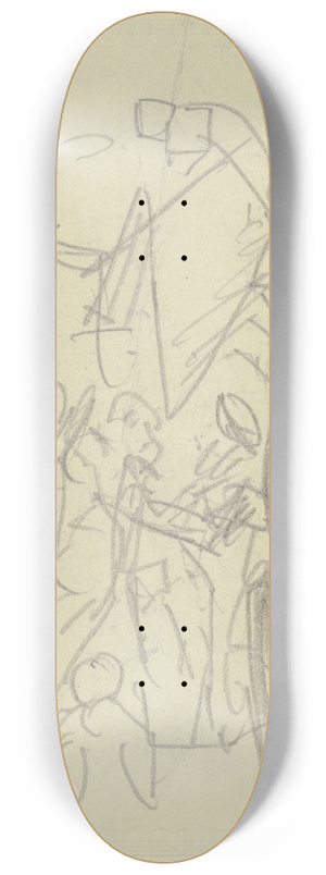 Max Beckmann - Dancing couples 8.25 inch art skate deck