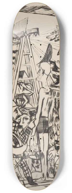 Max Beckmann - Der groe Mann 8.25 inch art skate deck