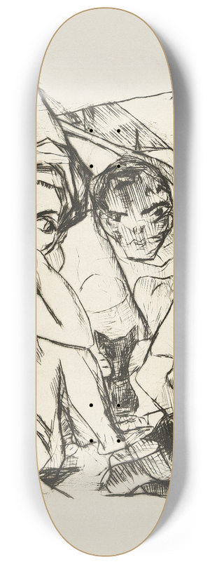 Max Beckmann - Die Frstin 8.25 inch art skate deck