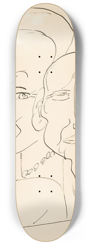 Max Beckmann - Gelchter (Laughter) 8.25 inch art skate deck
