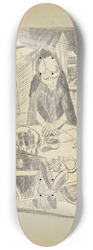 Max Beckmann - Hunger 8.25 inch art skate deck