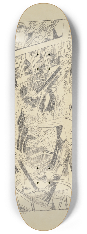 Max Beckmann - Malepartus 8.25 inch art skate deck