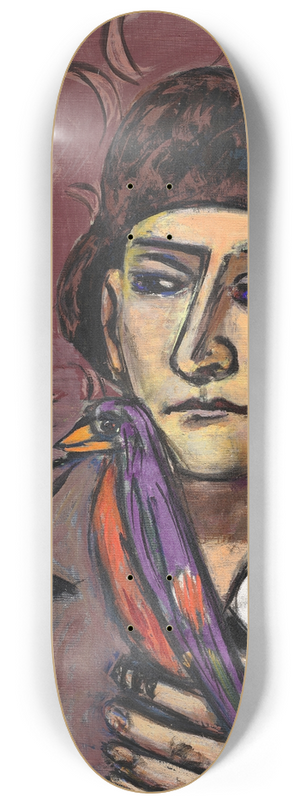 Max Beckmann - Mann mit Vogel 8.25 inch art skate deck