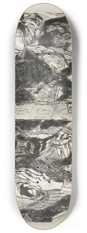 Max Beckmann - Strae II 8.25 inch art skate deck