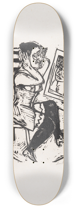 Max Beckmann - Toilette (Vorm Spiegel) 8.25 inch art skate deck