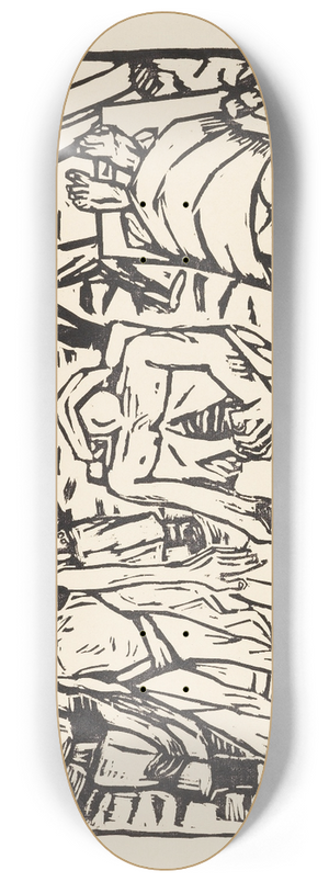 Max Beckmann - Totenhaus 8.25 inch art skate deck