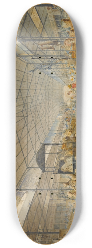 Max Berthelin - Vue de lintrieur des Halles. 8.25 inch art skate deck