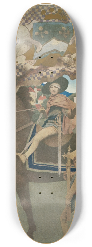 Maxfield Parrish - Dies Irae. 8.25 inch art skate deck