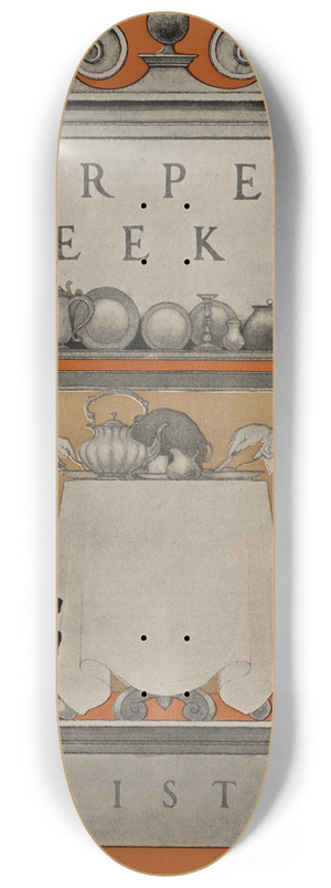 Maxfield Parrish - Harpers weekly, Christmas 8.25 inch art skate deck