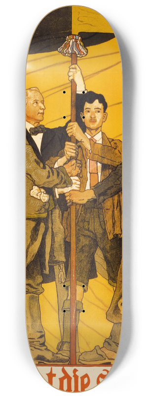 Maximilian Lenz - Zeichnet die siebente Kriegsanleihe 8.25 inch art skate deck