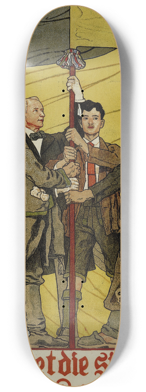 Maximilian Lenz - Zeichnet die siebente Kriegsanleihe 8.25 inch art skate deck
