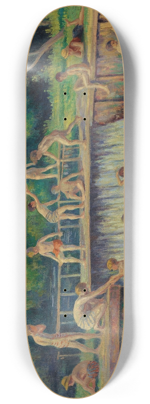 Maximilien Luce - La baignade  Bessy-sur-Cure 8.25 inch art skate deck