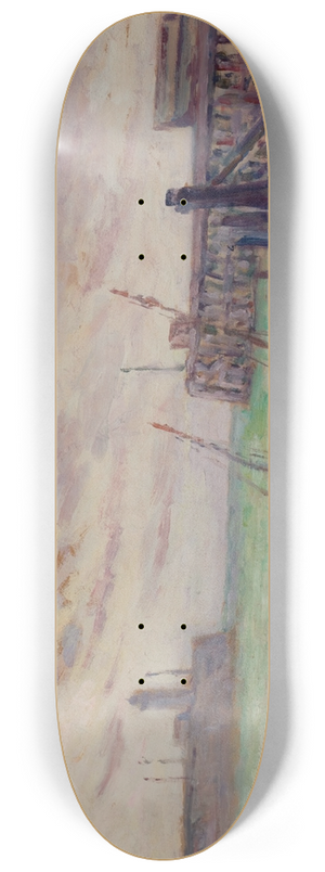 Maximilien Luce - Le Entre du Port 8.25 inch art skate deck