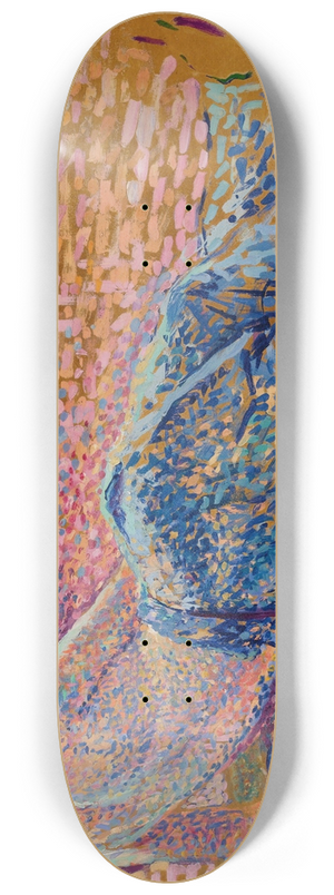 Maximilien Luce - Le repos de louvrier 8.25 inch art skate deck