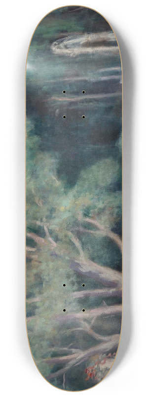Maximilien Luce - Les baigneurs au jet deau 8.25 inch art skate deck