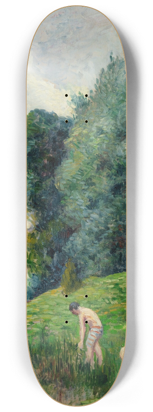 Maximilien Luce - Moulineux, les baigneurs 8.25 inch art skate deck