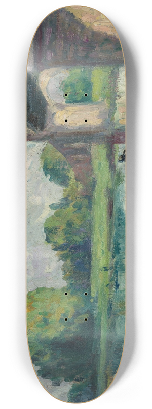 Maximilien Luce - Pont Aux Environs Dangers 8.25 inch art skate deck