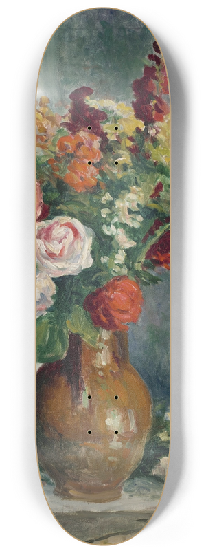 Maximilien Luce - Vase de fleurs 8.25 inch art skate deck