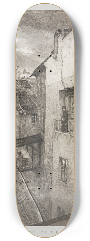 Max Klinger - Eine Mutter I (Dramen, Opus IX, Blatt 3) 8.25 inch art skate deck