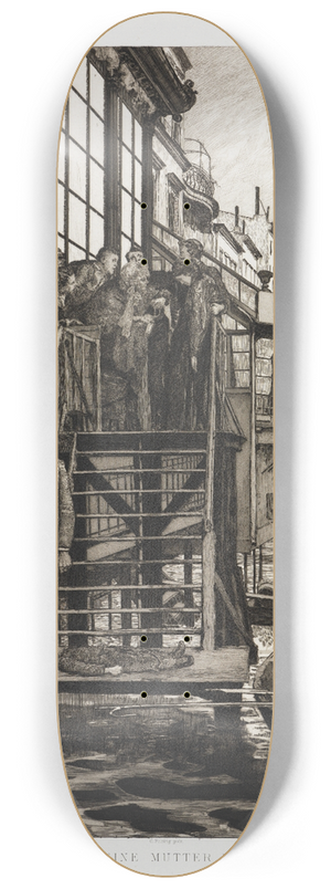 Max Klinger - Eine Mutter II (Dramen, Opus IX, Blatt 4) 8.25 inch art skate deck