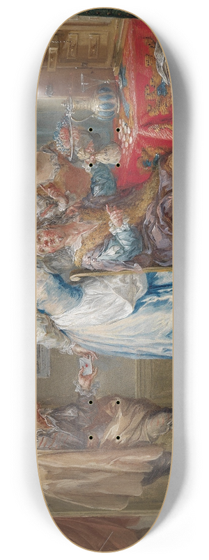 Johann Georg Platzer - Der Liebesbrief 8.25 inch art skate deck