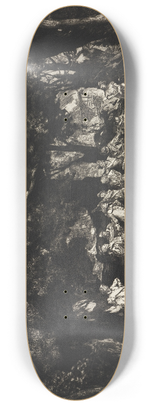 Max Klinger - Simplicius unter den Soldaten (Intermezzi, Opus IV, Blatt 9) 8.25 inch art skate deck
