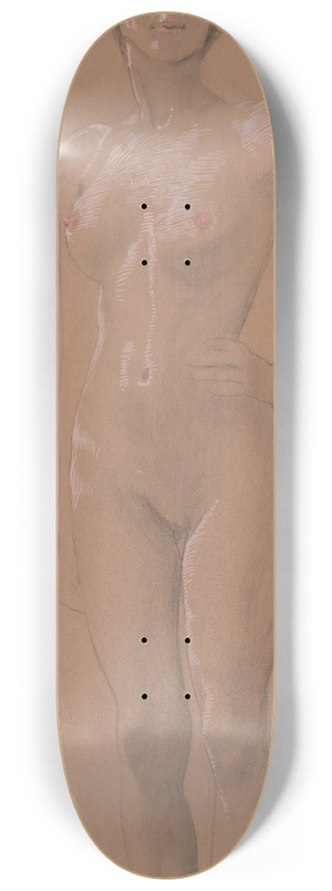 Max Klinger - Standing Nude 8.25 inch art skate deck