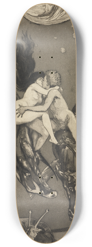 Max Klinger - Verfhrung (Ein Leben, Opus VIII, Blatt 4) 8.25 inch art skate deck