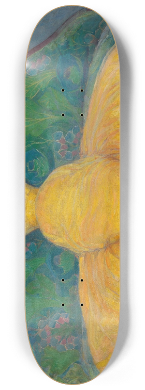 Max Kurzweil - Dame in Gelb 8.25 inch art skate deck