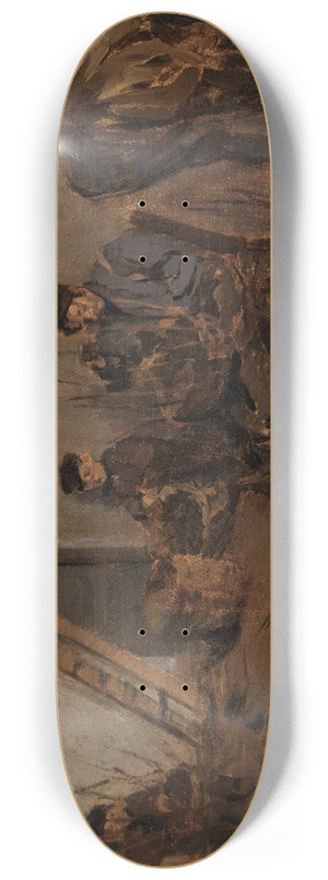 Max Liebermann - Die Korbflechter 8.25 inch art skate deck