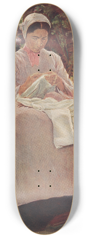 Max Liebermann - Seamstress 8.25 inch art skate deck
