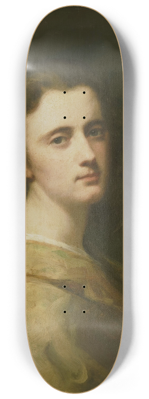 Johann Georg Schwartze - Portrait of Thrse Schwartze, the Artists Daughter, at 16 years of age 8.25 inch art skate deck Johann Georg Schwartze - Portrait of Thrse Schwartze, the Artists Daughter, at 16 years of age 8.25 inch art skate deck