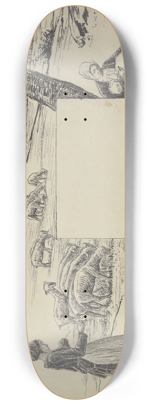 Max Liebermann - Studie zu dem Wandgemlde; Sommer 8.25 inch art skate deck