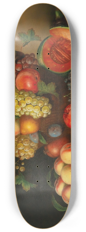 Johann Georg Seitz - Grosses dekoratives Frchtestillleben 8.25 inch art skate deck