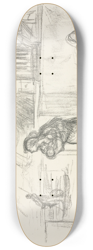 Max Slevogt - Hektors Abschied von Andromache 8.25 inch art skate deck