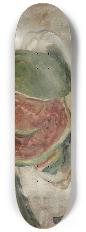 Max Slevogt - Still Life with Watermelon 8.25 inch art skate deck