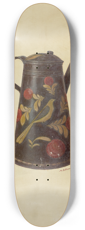 Max Soltmann - Toleware Coffee Pot 8.25 inch art skate deck