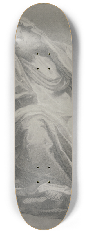 Johann Georg Trautmann - Gewandfigur mit einem Lorbeerkranz 8.25 inch art skate deck