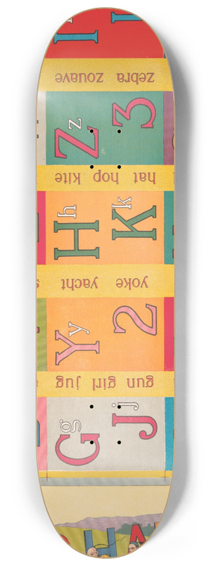 McLoughlin Bros - The alphabet blocks 8.25 inch art skate deck