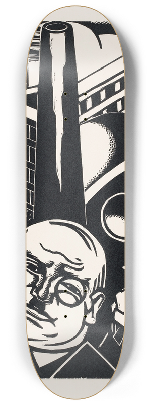 Meijer Bleekrode - Oorlogsindustrie 8.25 inch art skate deck