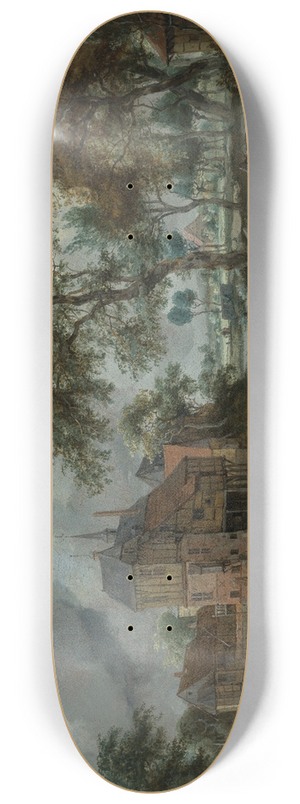 Meindert Hobbema - Das Schloss von Ootmarsum 8.25 inch art skate deck