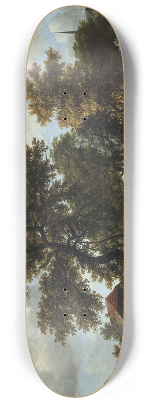 Meindert Hobbema - The Travelers 8.25 inch art skate deck