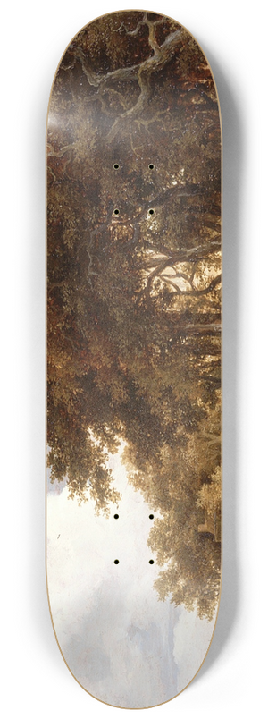 Meindert Hobbema - View Along the Amstel 8.25 inch art skate deck