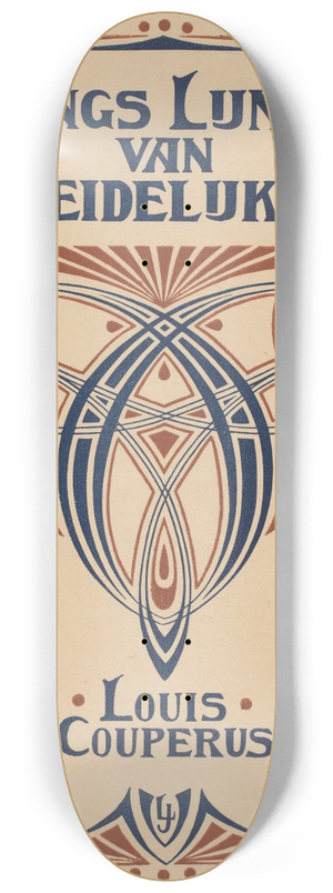 Johann Georg van Caspel - Bandontwerp voor; Louis Couperus, Langs lijnen van geleidelijkheid 8.25 inch art skate deck